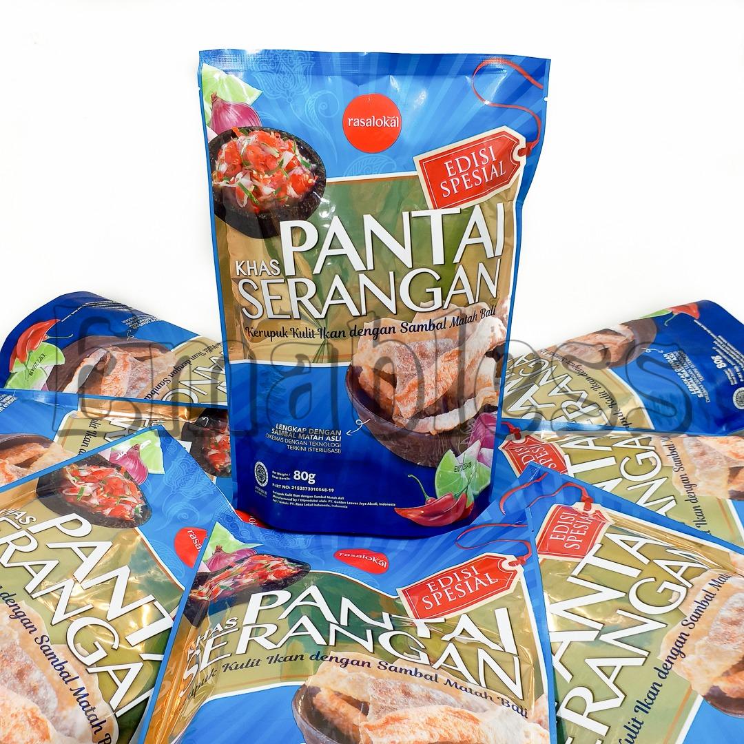 RasaLokal Bali Paket Isi 8 Kerupuk Kulit Ikan Sambal Matah Bali