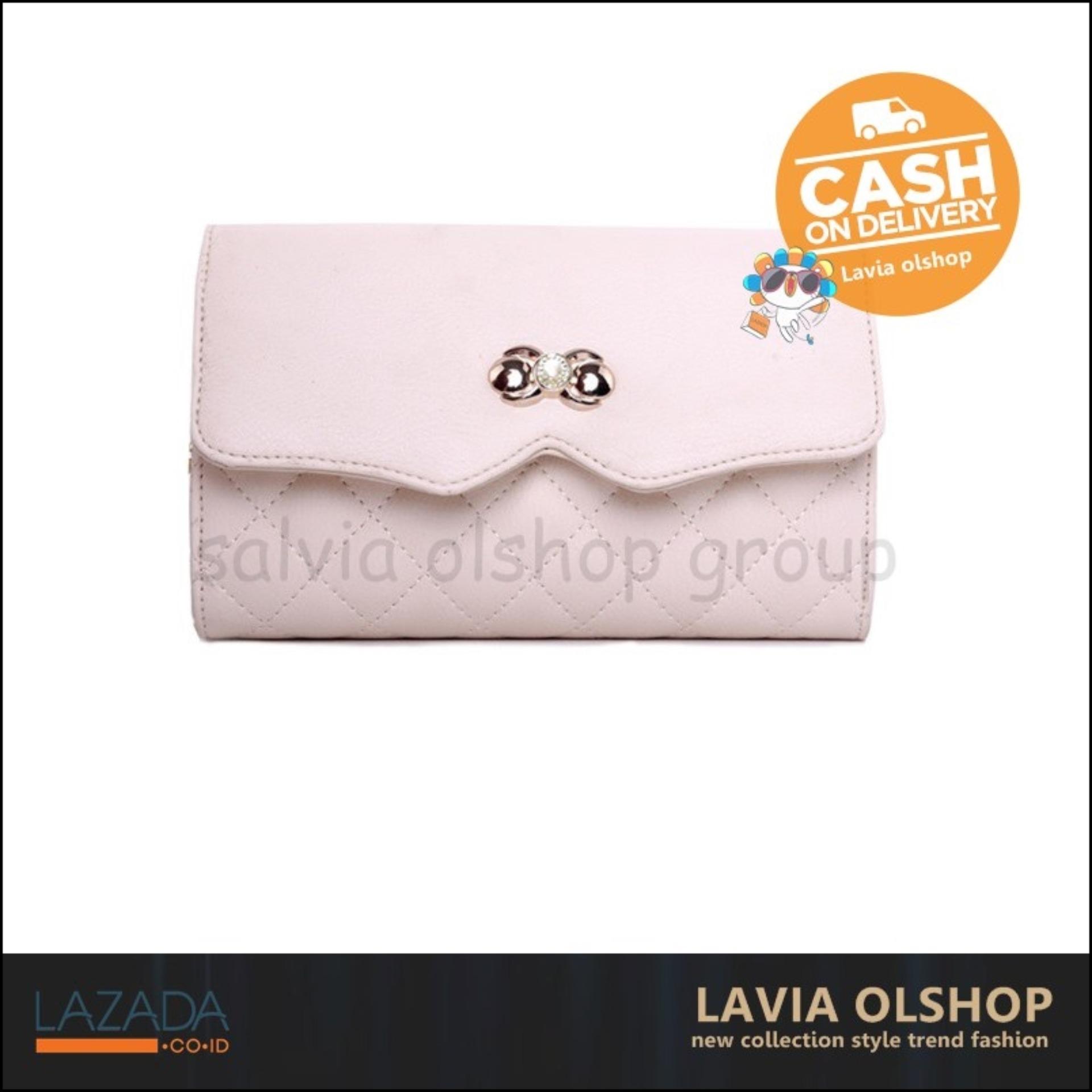 Fashion Dompet Wanita  Lucu Dan Modis Model Terbaru HRI 6412 - Krem