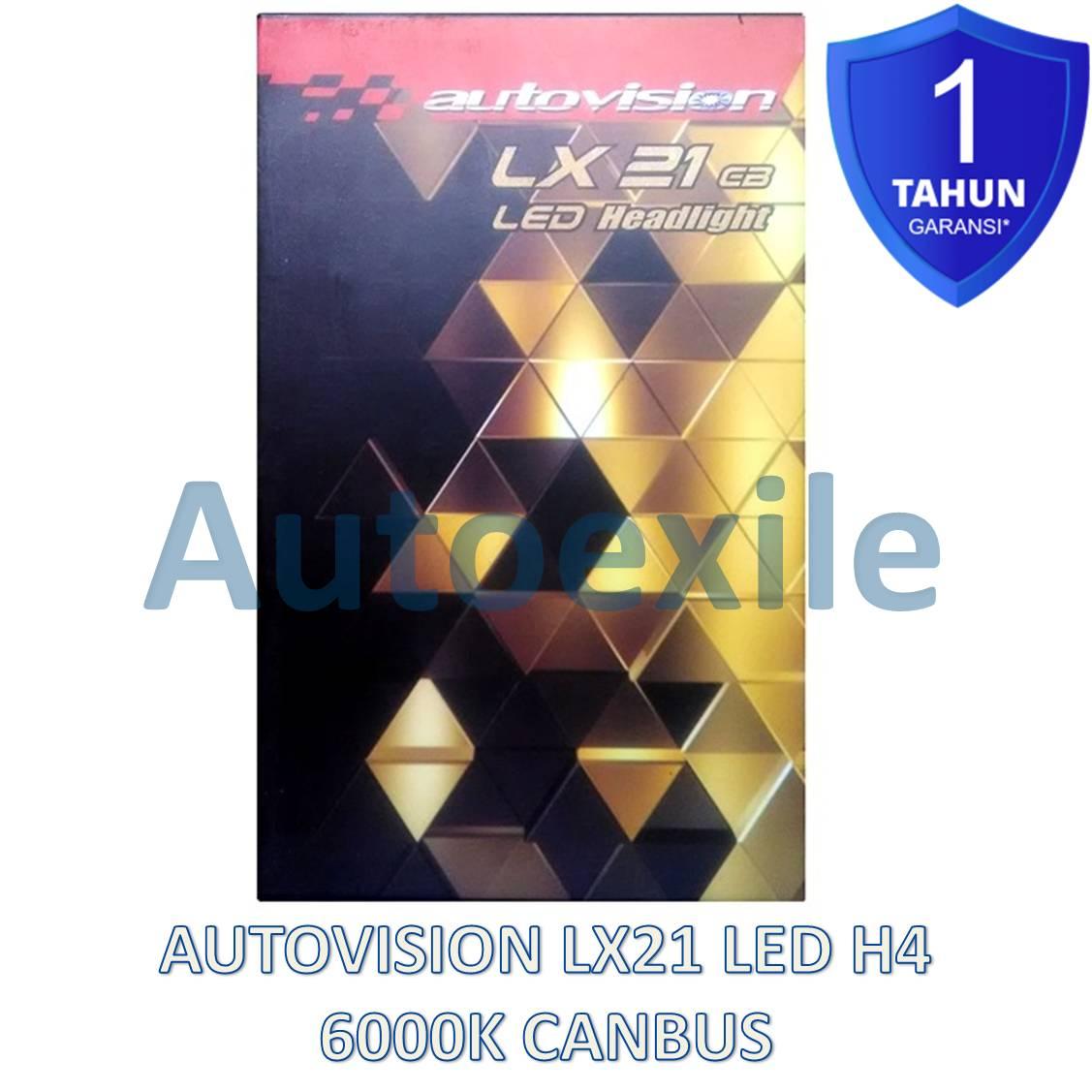 Autovision LX21 CB LED H4 H/L 21W 6000K Putih Luxeon Z ES Canbus LX-21 Lampu Mobil Garansi APV Avanza Agya Ayla CRV Ertiga HRV Innova Jazz SX4 Xenia Xpander