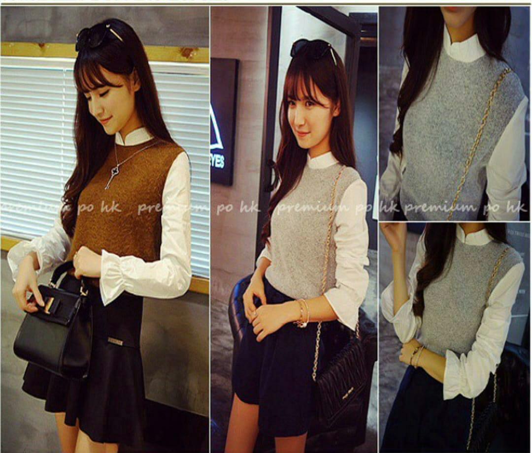 J&C Blouse Zoya / Blouse Wanita / Blouse Twistcone / Atasan Twistcone / Kemeja Twistcone / Atasan Korea / Atasa Kasual / Casual Blouse / Blouse Kasual