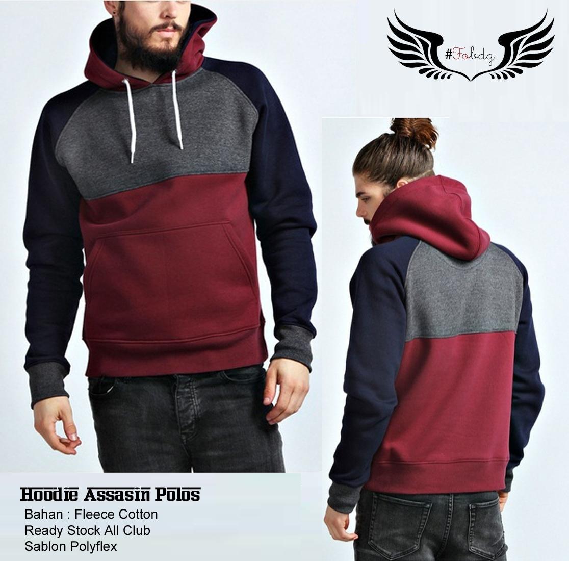 Jaket Hoodie Assasin Merah Bahan Baby Kanvas Hangat Nyaman Di Pakai Dan TIDAK Berbulu.Jaket Sweatar PRIA&WANITA Jaket Sweatar Gunung.Tauring.Traveling.Distro Keren Terbaru Dan Tersedia Semua Logo Club Bola . PROMO