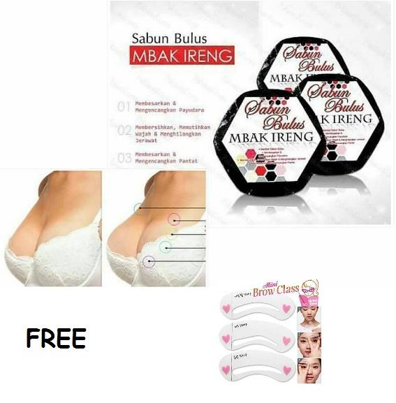 Sabun Bulus Original Mbak Ireng - Hitam + Gratis Cetak Alis Cantik - Premium