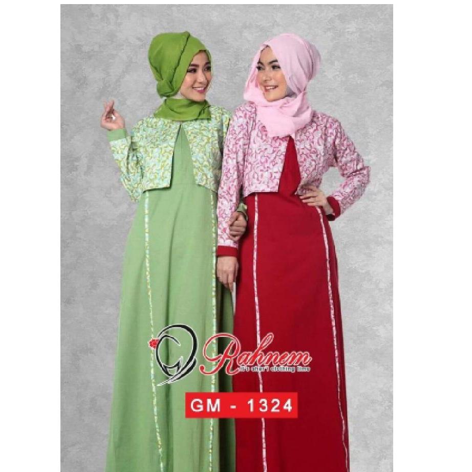 GAMIS RAHNEM TERLARIS / GM-1324 / DRESS MURAH / FASHION MUSLIM