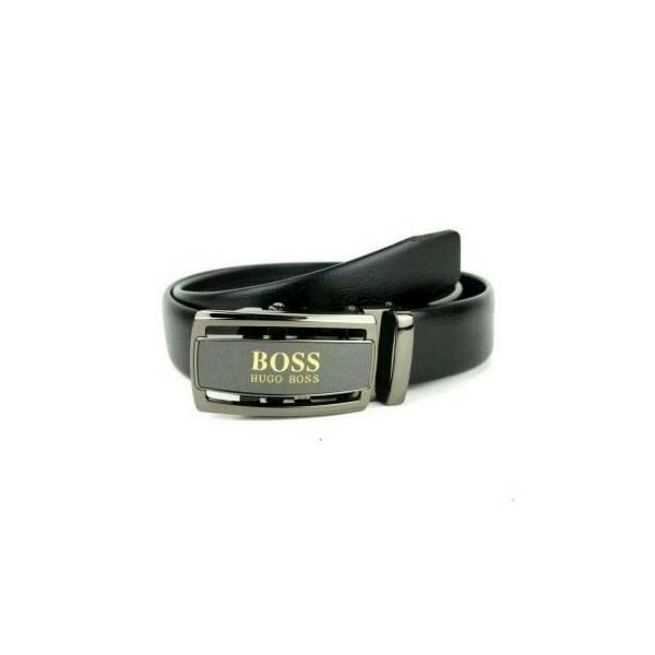 IKAT PINGGANG PRIA IMPORT MODEL REL OTOMATIS HUGO BOSS 11433 HITAM