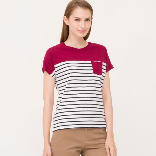 BOSSINI 92006507033 Bossini Fashion Tee Atasan Wanita - Mid Wine