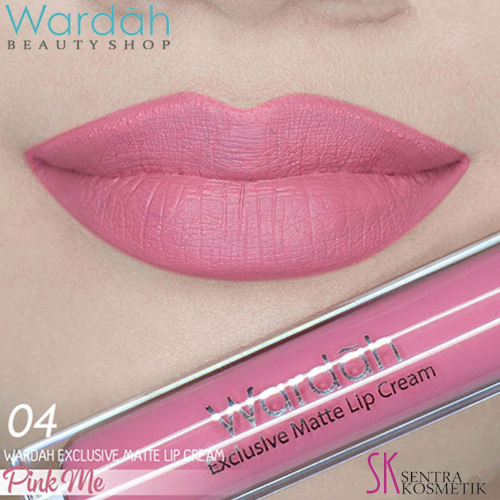 Wardah Exclusive Matte LIP CREAM 04 - Pink Me