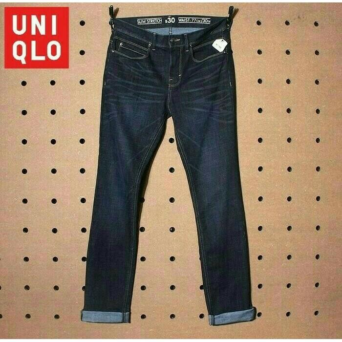 Original Celana Jeans Uniqlo Slim Strech - 68Mhlf
