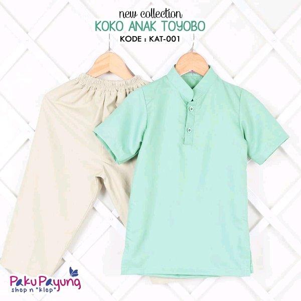 setelan anak cowok baju koko dan celana panjang size 2 3 4 tahun