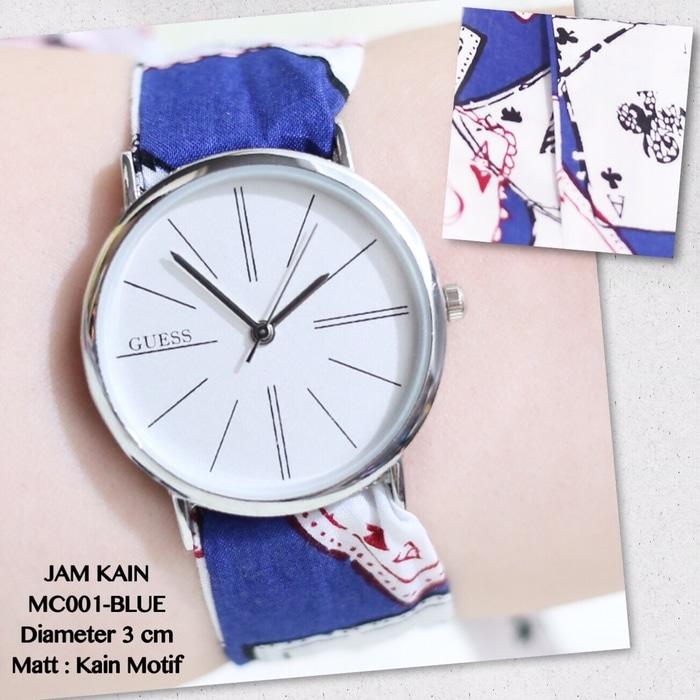 SALE - GROSIR JAM TANGAN WANITA PRIA GUESS MONOL ALBA TALI KAIN BANDANA MURAH
