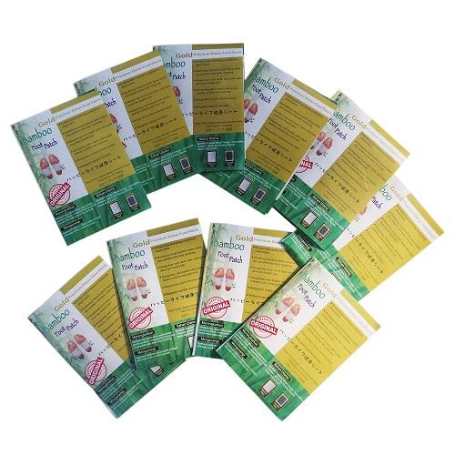 Koyo Kaki Bamboo Gold Foot Patch - 10 Set