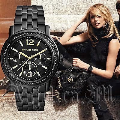michael kors watch black - Membeli 
