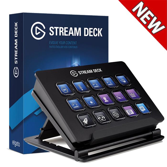 Elgato Stream Deck - Live Content Creation Controller with 15 customizable LCD keys, adjustable stand, for Windows 10 and macOS 10.11 or later