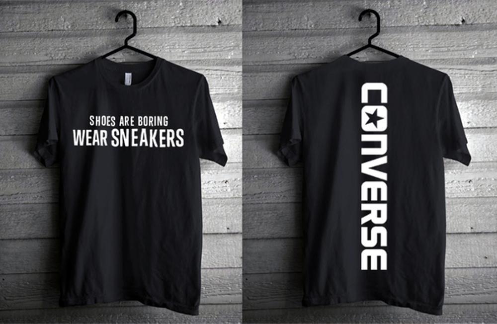 KAOS CONVERSE SNEAKERS DUA SISI