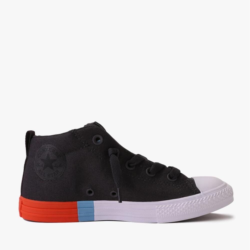 Converse Chuck Taylor All Star Street Mid Kids Sneakers Shoes - Hitam