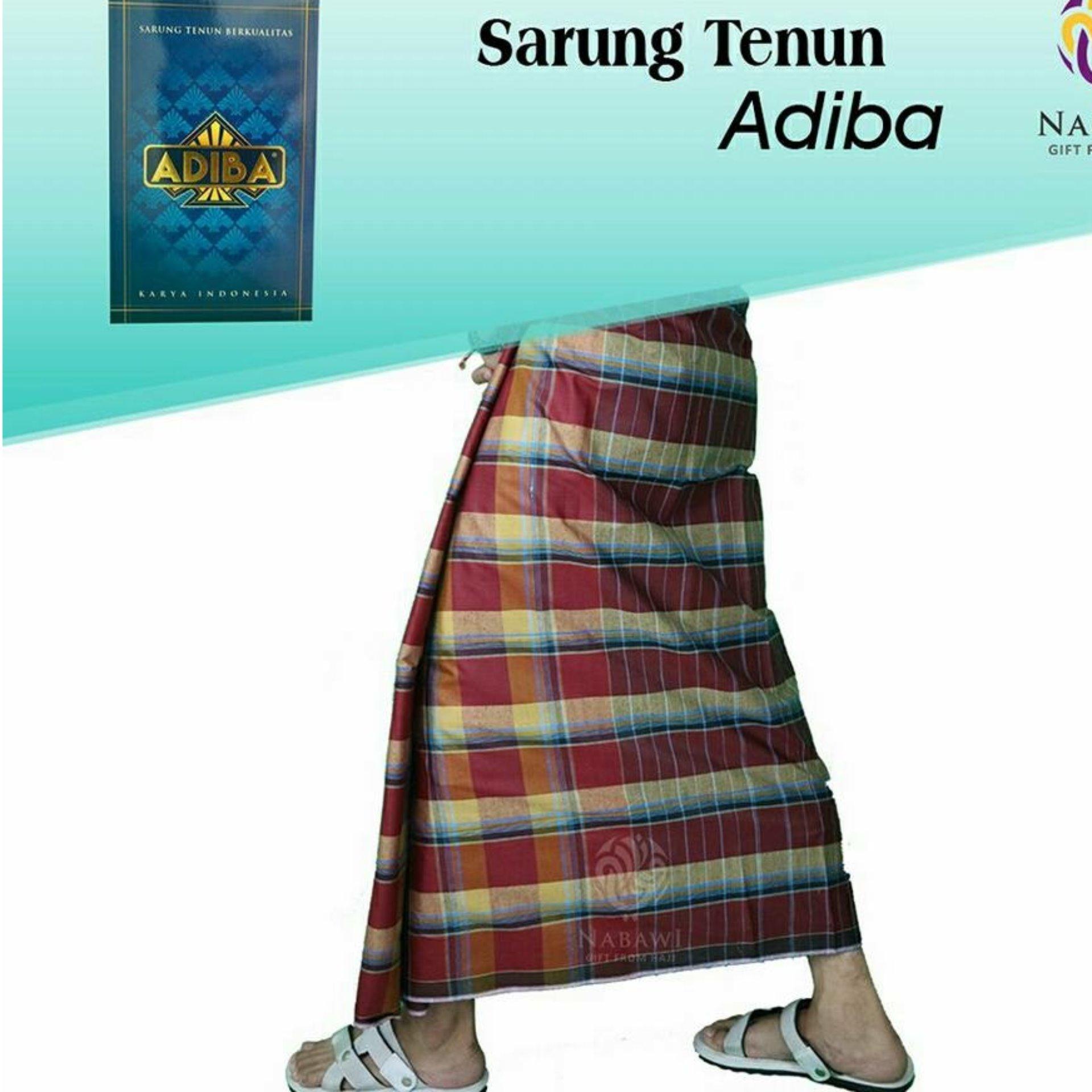 Adiba Sarung Pria Motif Tenun / Sarung Perlengkapan Sholat / Sarung Perlengakapan Busana Muslim Pria / Sarung Masa Kini
