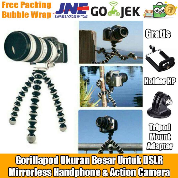 Gorillapod / Flexible Tripod Jumbo Untuk DSLR Mirrorless Gopro HP Dll