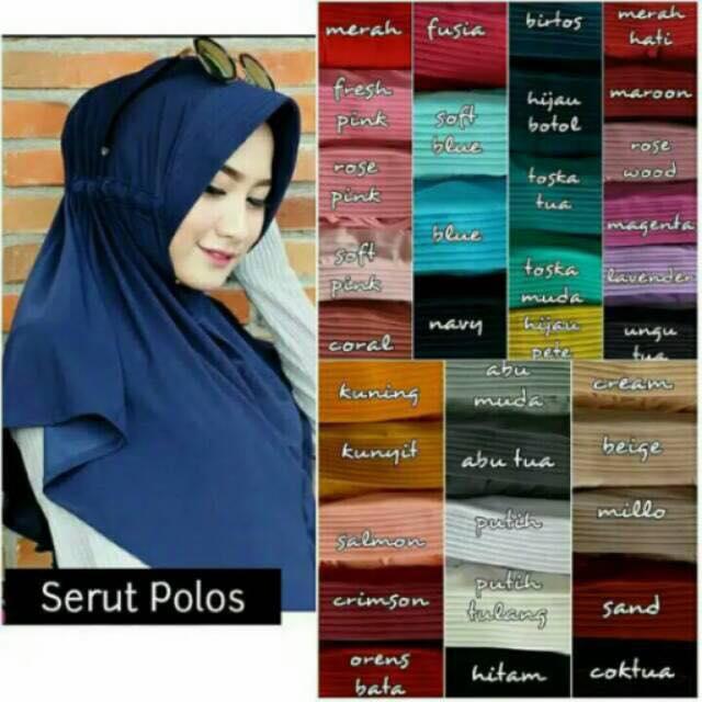 Labelledesign JILBAB WANITA SERUT JOKOWI HIJAB WANITA MUSLIM TERBAIK NO.125