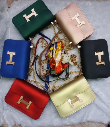 Tas wanita Jelly Matte mate Hermes selempang handbag import