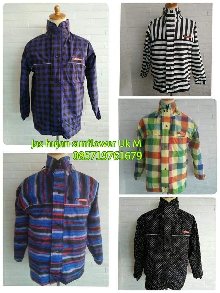 jas hujan sun flower motif