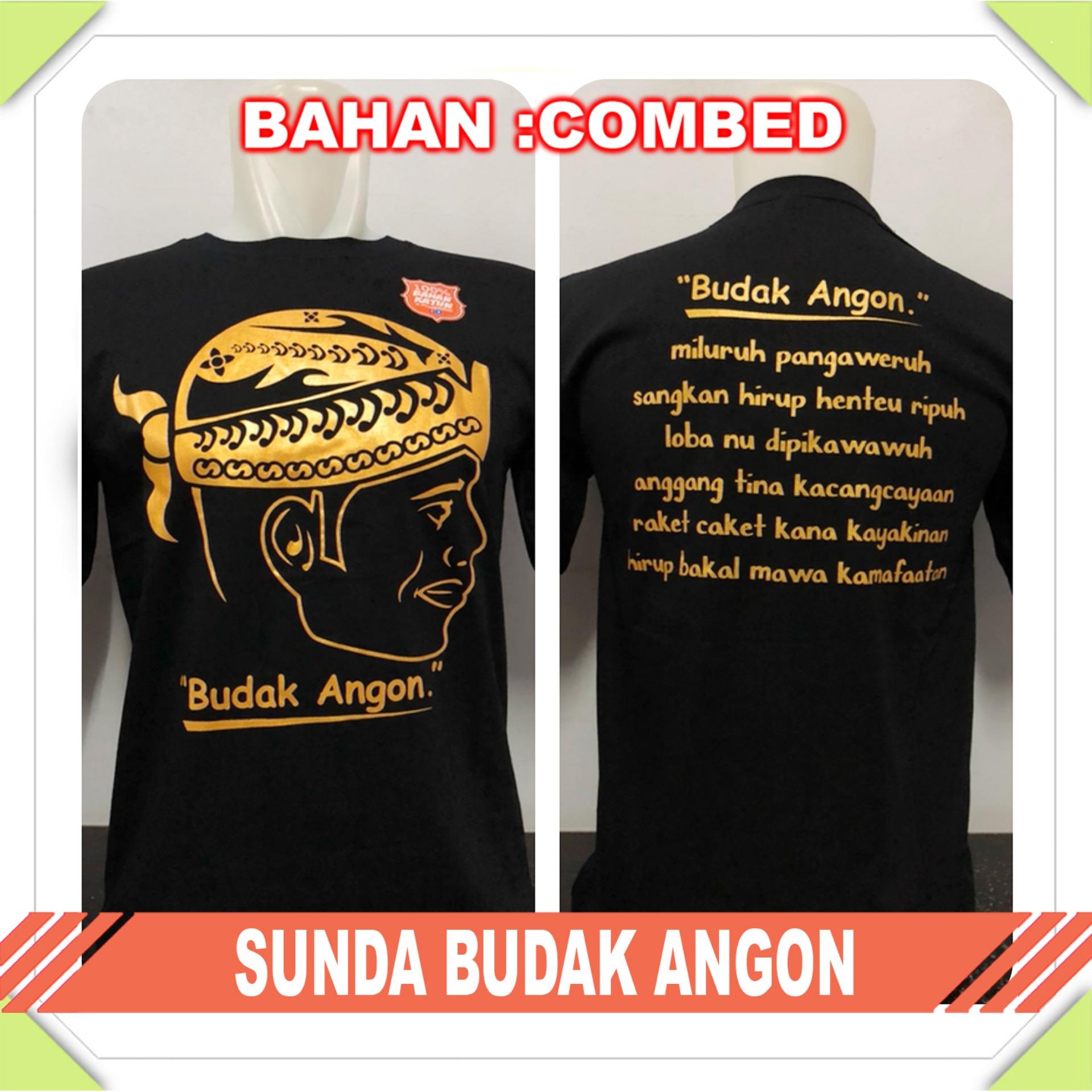 Anime ID - Kaos T-Shirt Distro / kaos Pria / Tshirt Pria / Distro Pria / Baju Pria Sunda Budak Angon - Hitam