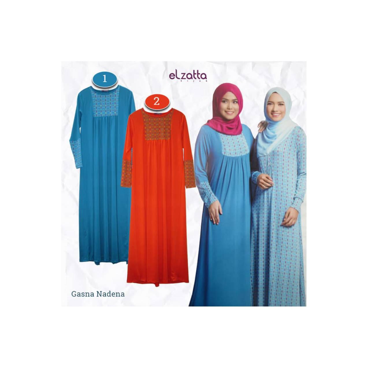 Gamis Gasna Nadena Elzatta Asli Original Koleksi Busana Muslim Terbaru