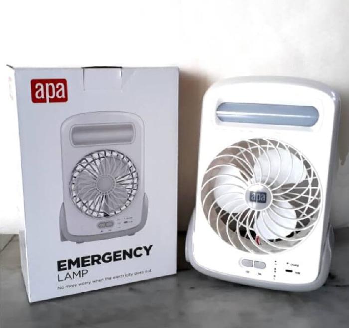 Emergency lamp and fan lampu emergency plus kipas APA ACE HARDWARE