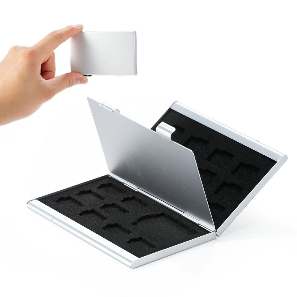 HOT DEALS!! Kotak Simpan Metal 18 in 1 Aluminum 16 Micro SD 2 SD Card Storage Box TERMURAH / MURAH / PACKING RAPIH / PENGIRIMAN CEPAT
