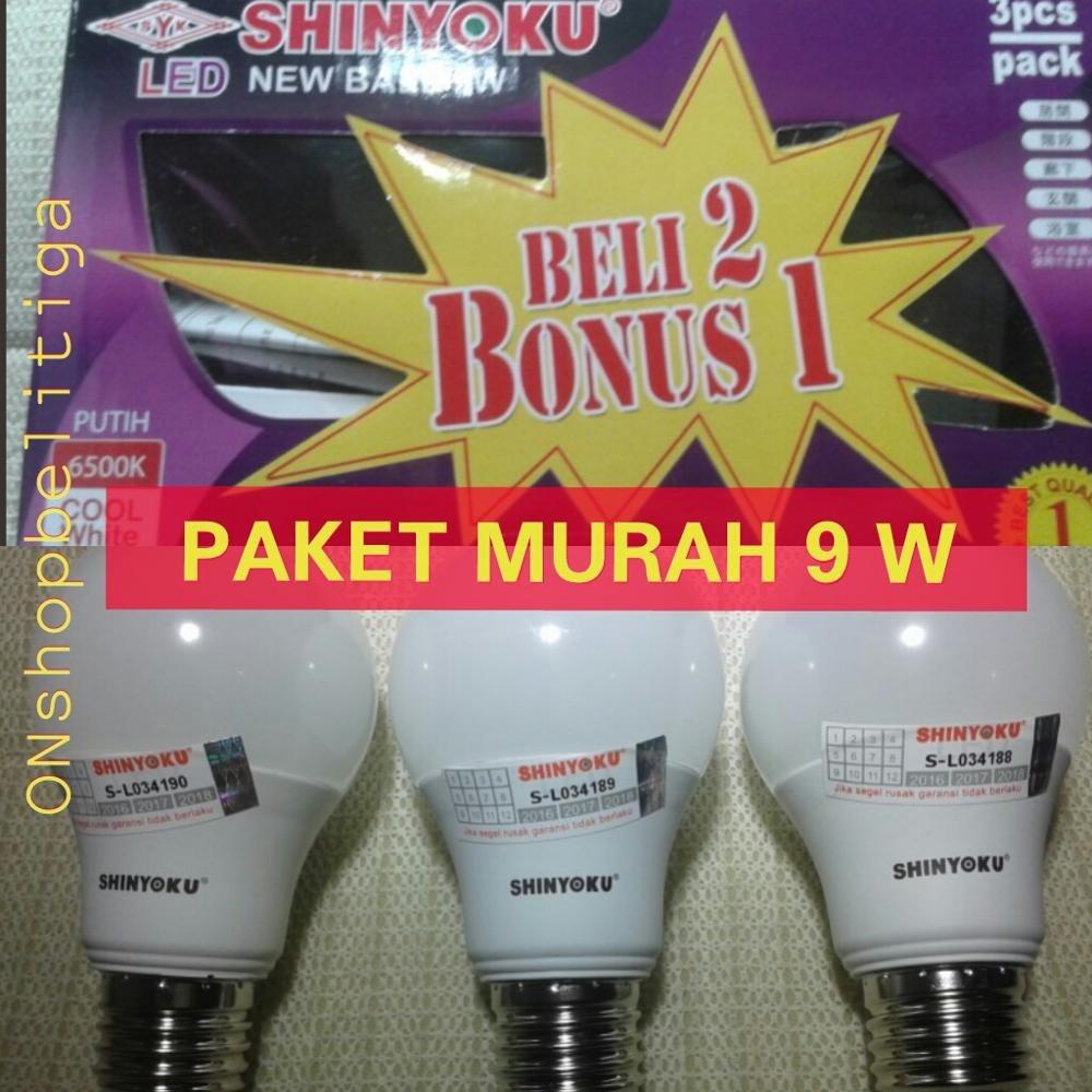 LAMPU LED SHINYOKU 9 W PAKET MURAH