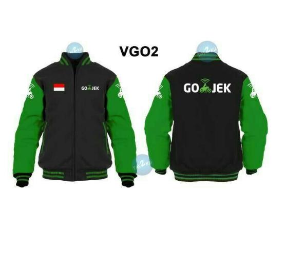 Jaket Hoddie Sweater Gojek Kombinasi
