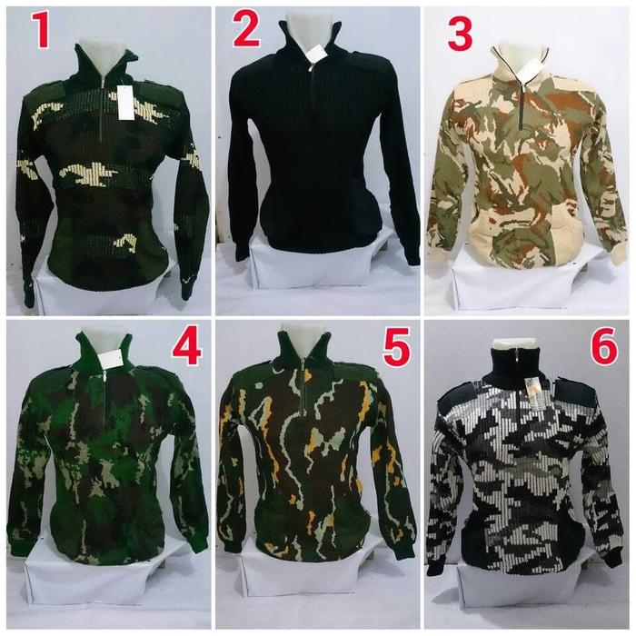 Sedang Diskon!! SWEATER ARMY RAJUT-SWETER RAJUT-JAKET LORENG-JAKET ARMY-JAKET GURUN-JA - ready stock