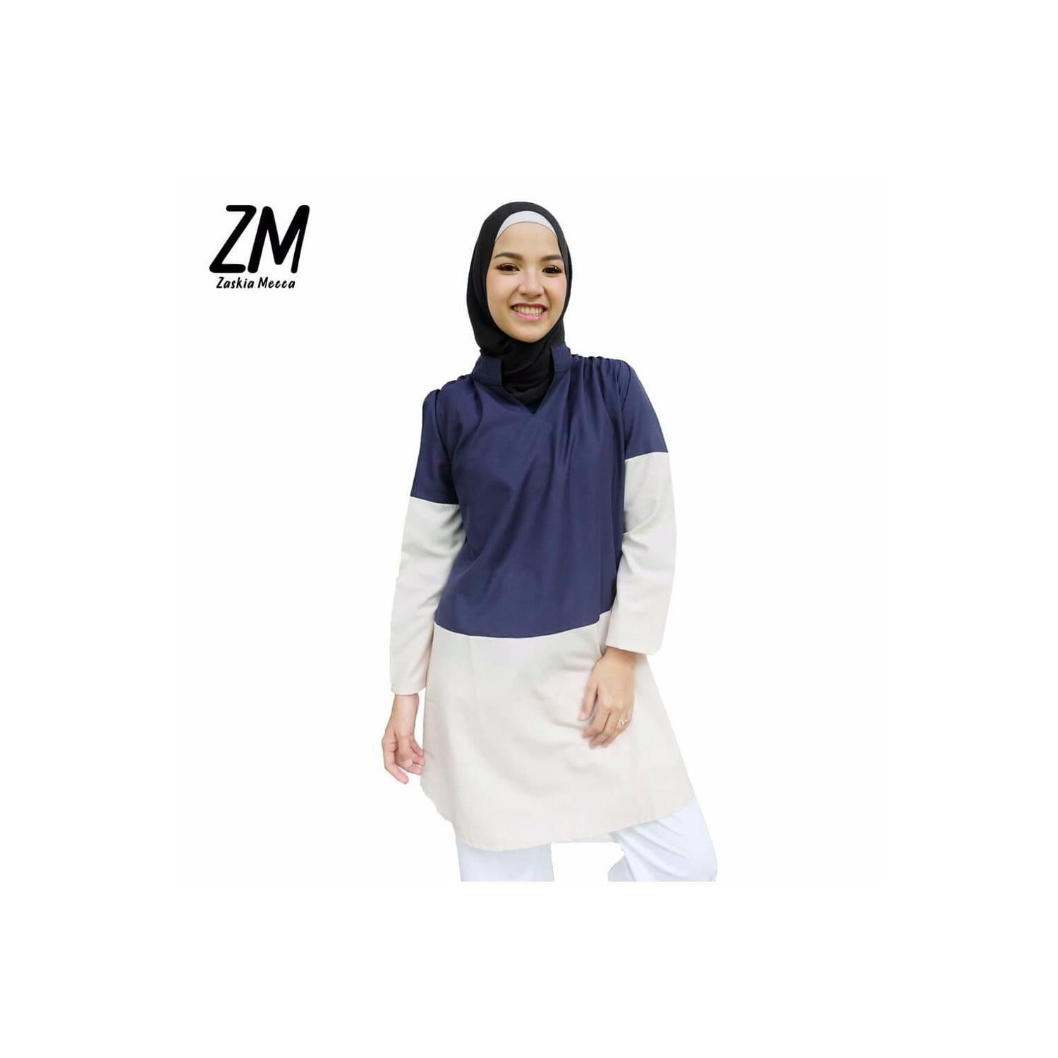 MURAH Zaskia Mecca Joandra Navy Tunik