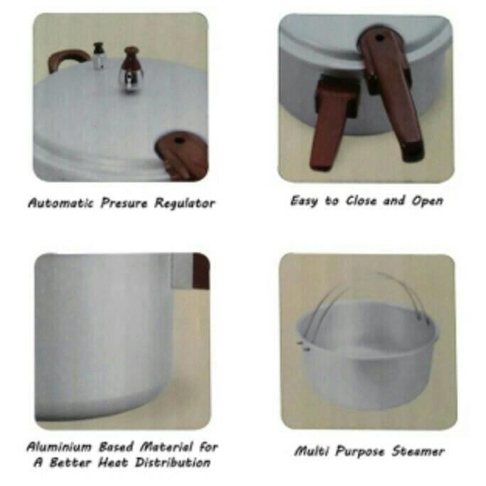 Panci Presto Kecil Maxim 4Lt(Panci Pelunak/ Pressure Cooker) Stok Terbatas !!
