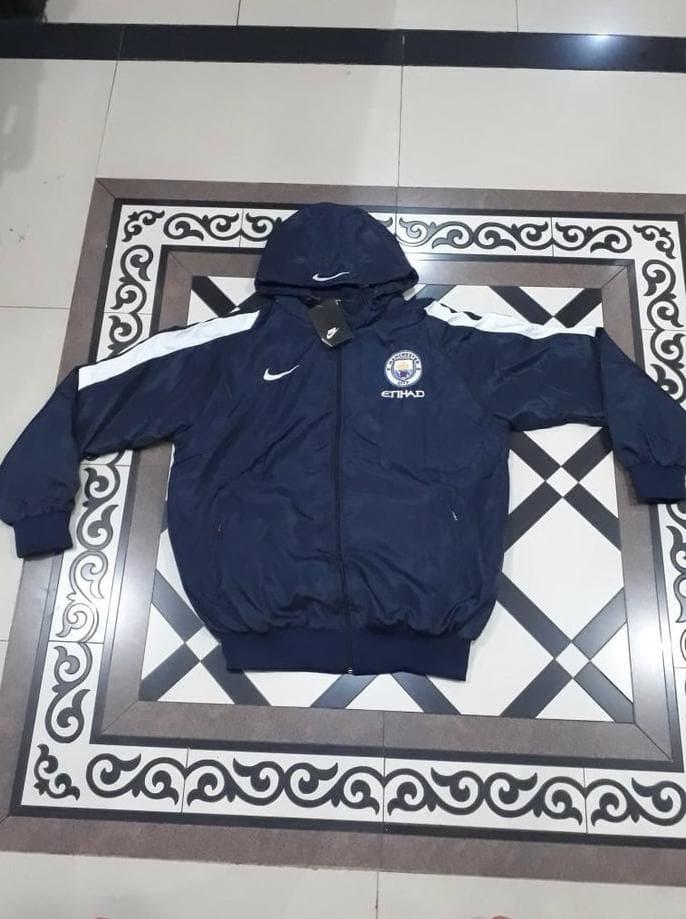 Jual Jaket Parasut Manchester City Home Windbreaker Waterproof 17/18