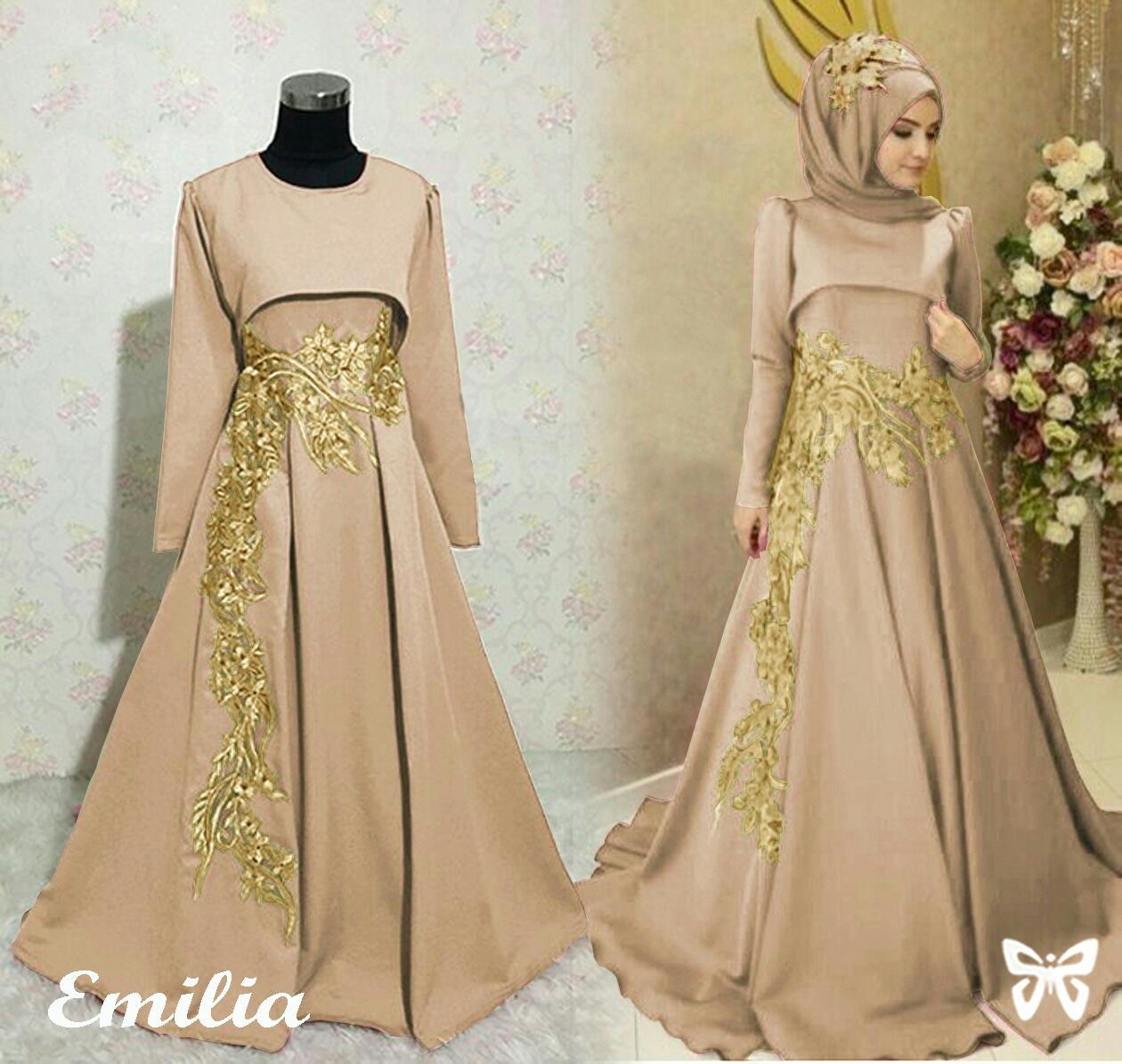 Solok Selatan Collection - Dress Pesta Muslimah / Gamis Syari / Baju Muslim / Baju Pesta Muslimah / Baju Islami