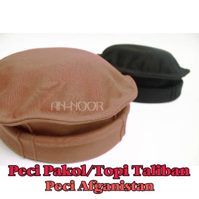 Peci Pakol Topi Taliban Afghanistan (Hitam Putih)
