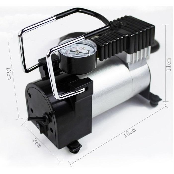 Pompa Ban Mini Tekanan 100PSI - Heavy Duty Air Compressor 12V DC Original