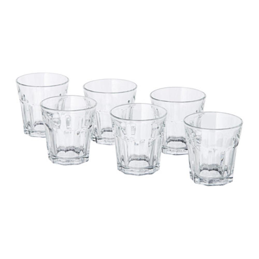 IKEA POKAL Gelas Cangkir Mug Minuman - isi 6pcs 15 cl - Kaca Bening