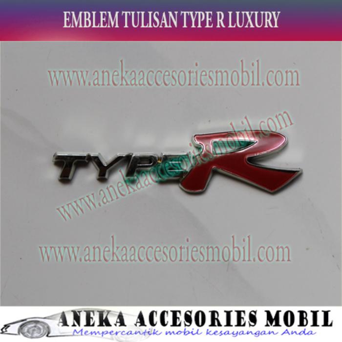 Emblem Tulisan Type R Chrome Luxury Daihatsu Espass/Zebra