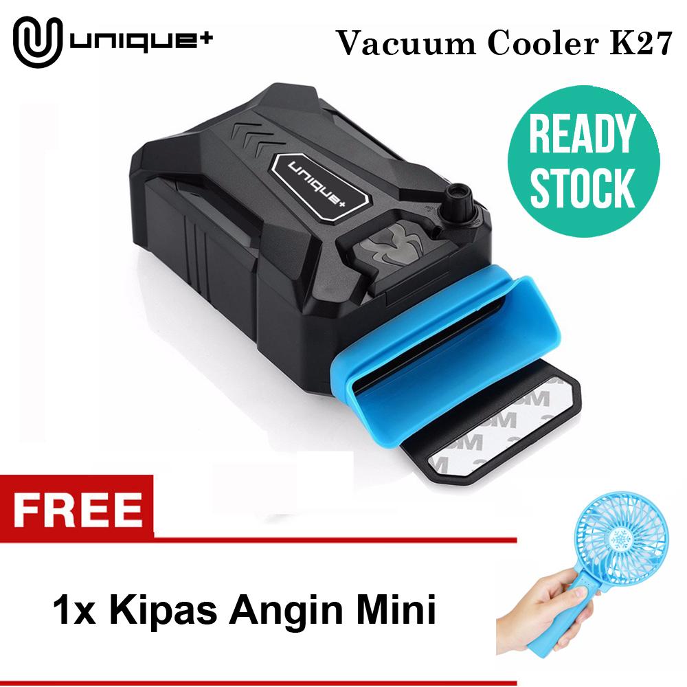 Unique Coolpad Cooling Pad Cooler Vacuum Hisap Pendingin Kipas Laptop Gaming Universal K27 Hitam FREE KIPAS ANGIN MINI HSS RANDOM COLOR