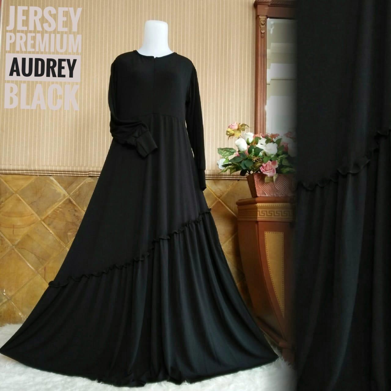 Lonics Gamis JERSEY AUDREY HITAM gamis jersey murah jersey premium berkualitas / harian / jersey polos gamis kaos homydress daylidress gamisjersey gamisjerseypolos gamisjerseymurah gamisjerseypayung gamisjerseysyari gamisjerseybusui jerseyumbrella