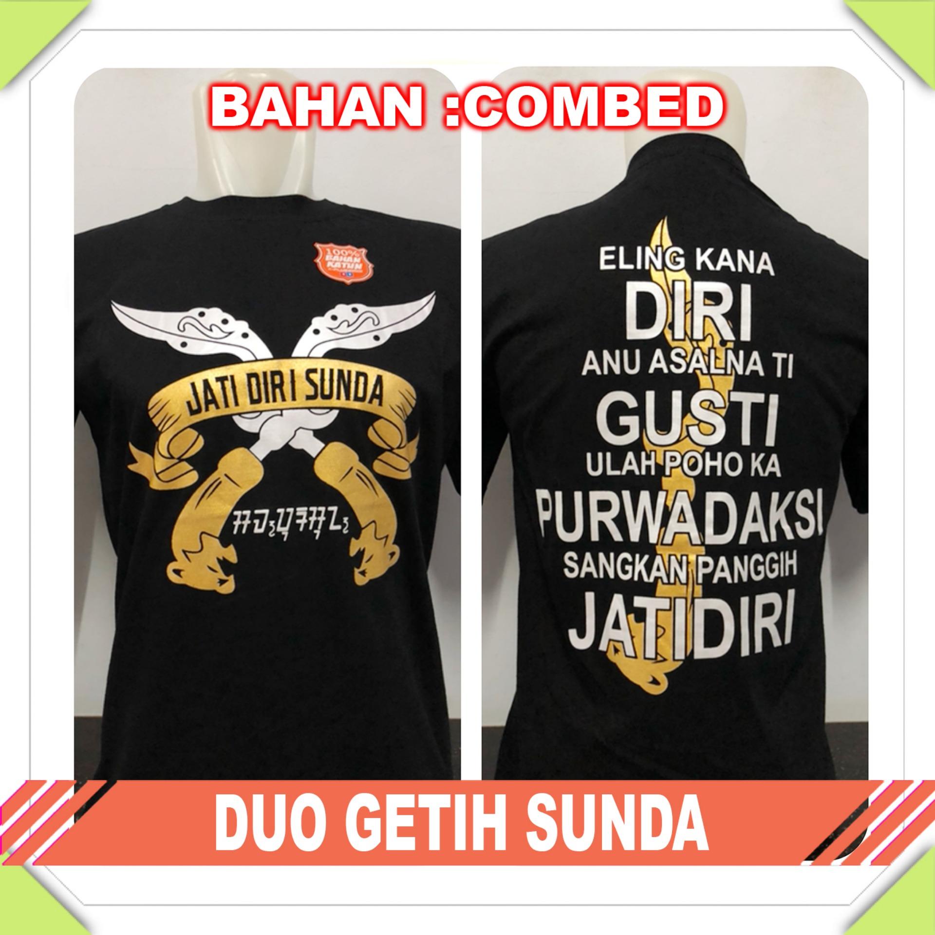 Anime ID - Kaos T-Shirt Distro / kaos Pria / Tshirt Pria / Distro Pria / Baju Pria Sunda Duo Getih Sunda - Hitam