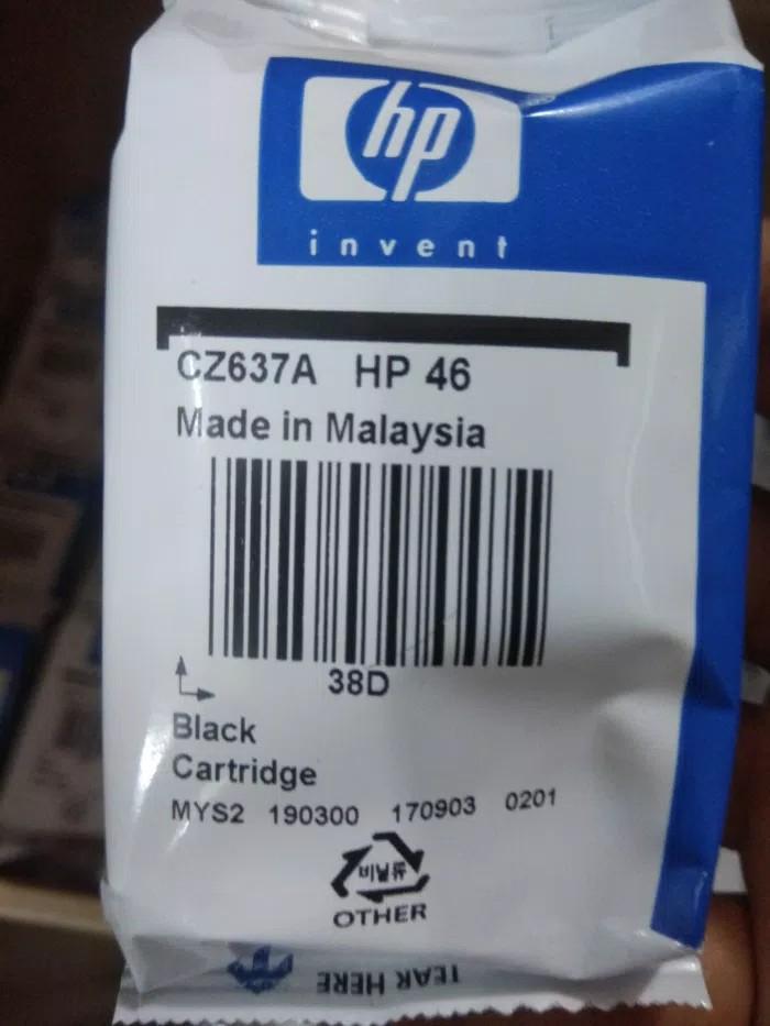 Tinta HP 46 Black losepack Original