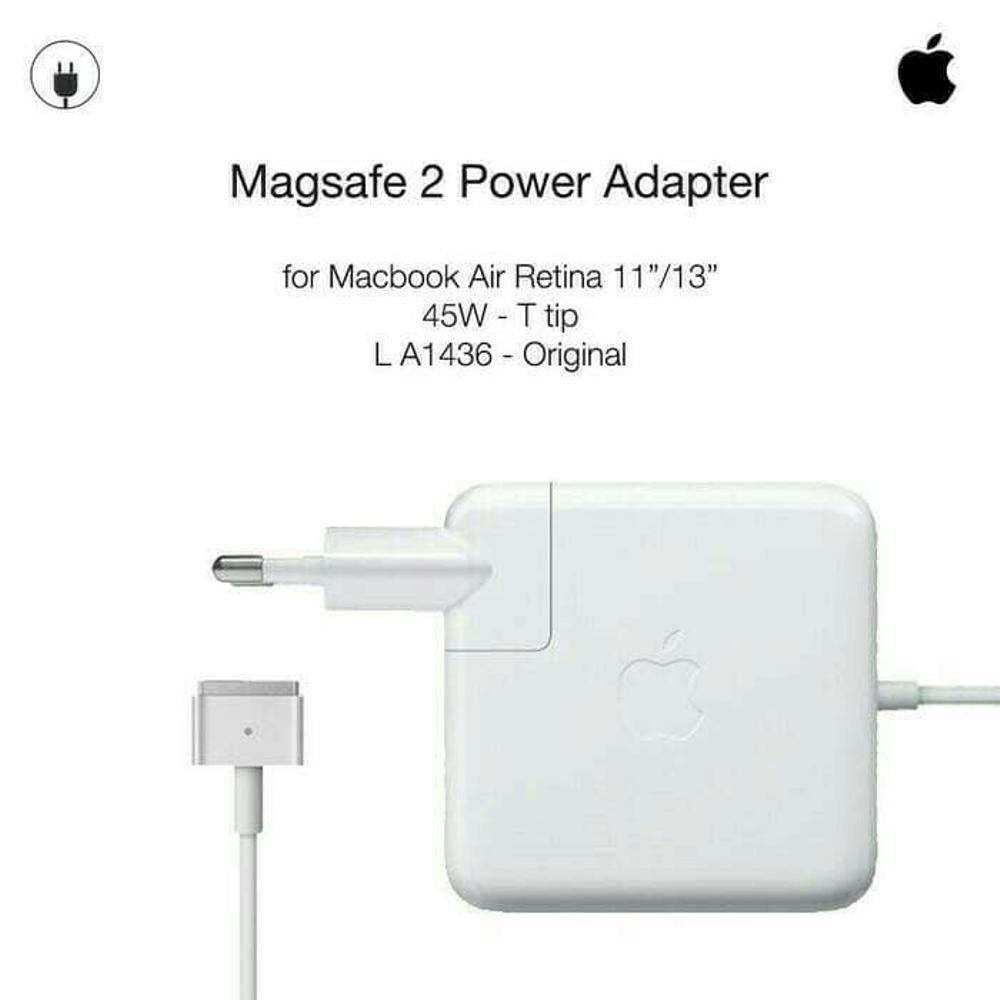 adaptor Macbook air MageSafe 2 45w Retina Original di lapak elektroid elektroid