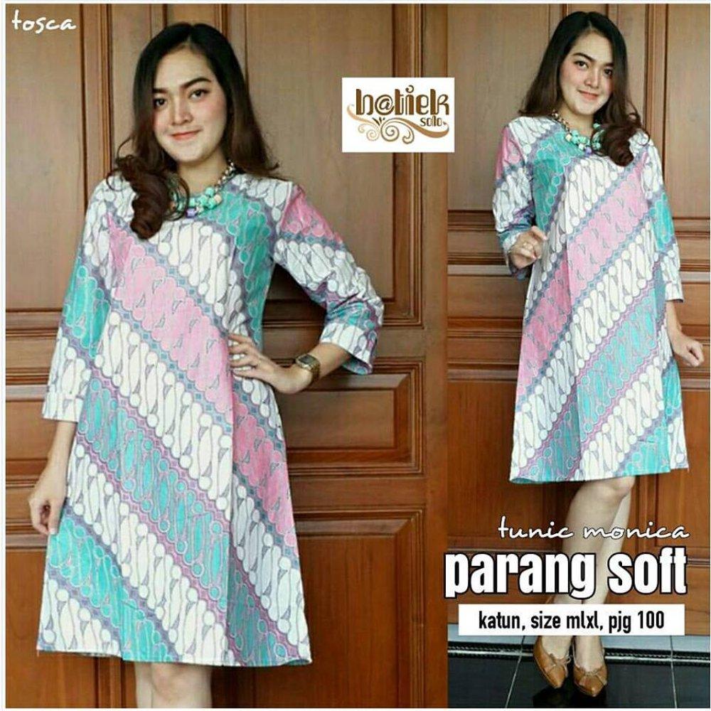 Baju Tunik Batik Soft Parang