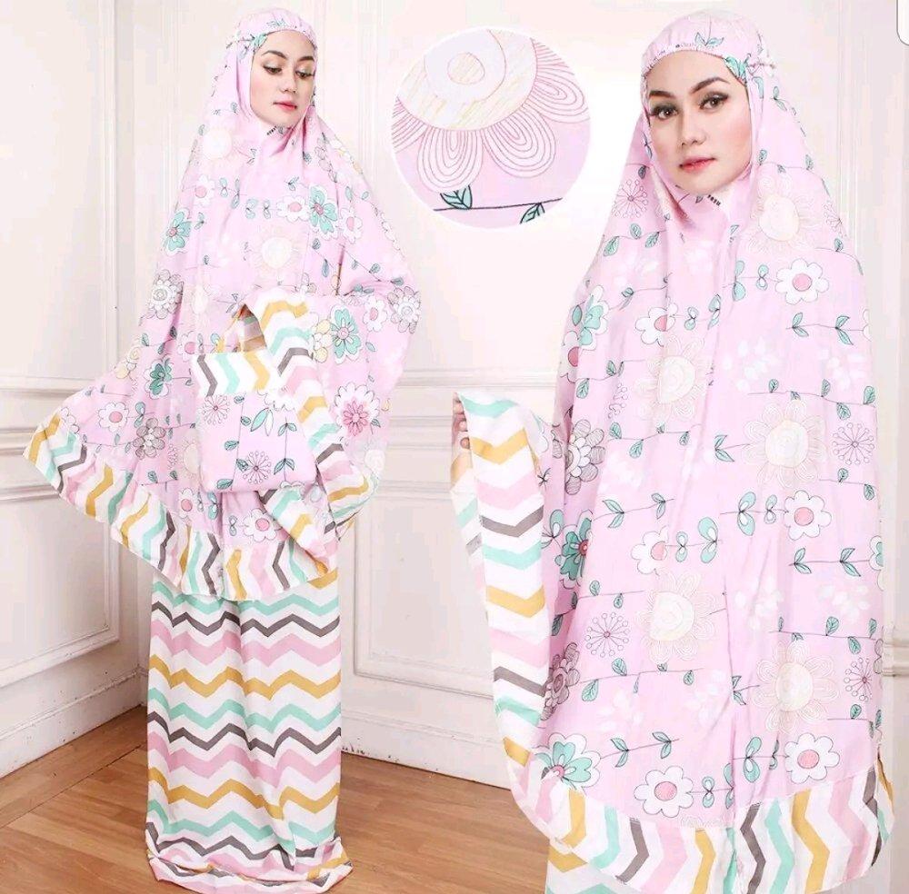 Stelan Mukena Katun Jepang Plus Tas di lapak Toko Kembar Tanah Abang rinymangiwa