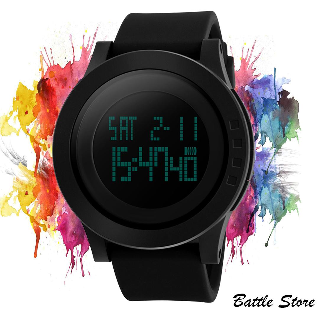 SKMEI 1142 Jam Tangan Pria Wanita Fashion Sport LED Digital Water Resistance - Hitam