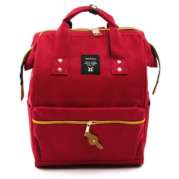 Montana Tas Ransel Wanita Jepang Impor Japan Popular Backpack Kapasitas Besar Merah Maroon