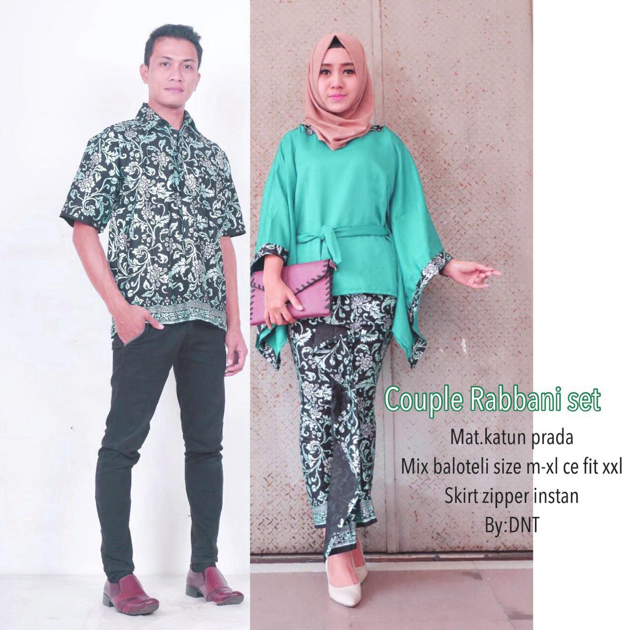 Saudah Baju batik_Baju Batik Couple_Baju Batik Sarimbit_Baju Batik Pasangan_Baju Batik Pesta_Baju Batik Keluarga Rabbani Couple