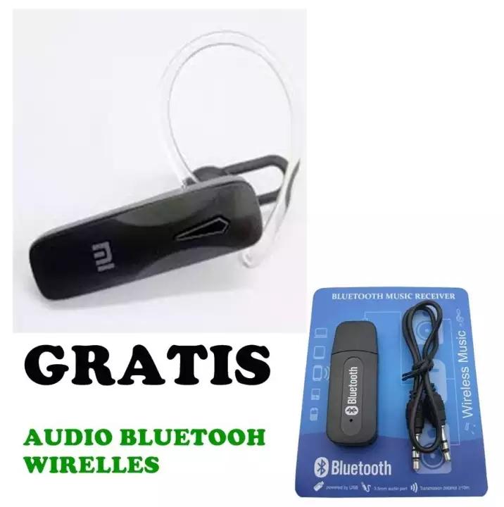 HEADSET BLUETOOT MI GRATIS AUDIO BLUETOOTH / hetset / Hadset / handset / henset / handsfree / lg / murah / wireless / kompatibel dengan handfone / xiaomi / vivo / samsung / lenovo / asus dll android