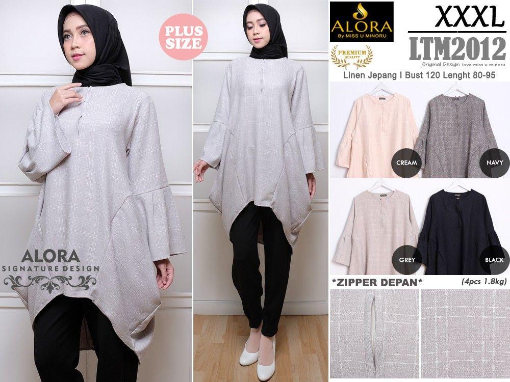 Tunik Linen jepang xxxl jumbo size